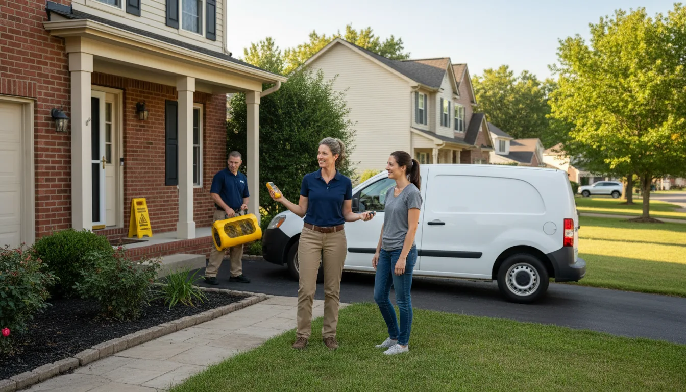 Water restoration image for Water Damage & Restoration Services in Clements, MD